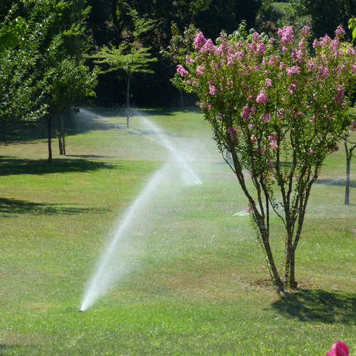 Les Jardins à l'Ancienne, automatic watering