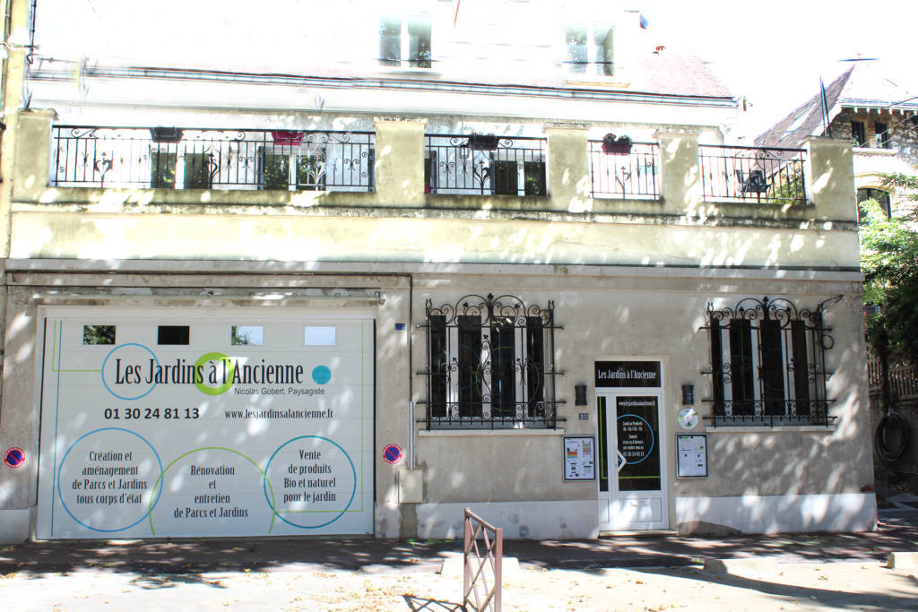 Les Jardins à l'Ancienne, bureaux, boutique, Viroflay, Nicolas Gobert