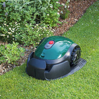 robot mow with base